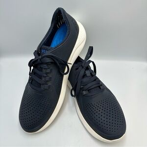 Crocs LiteRide Pacer Men’s Sneaker Size 13 Navy Comfort Lightweight Perforated